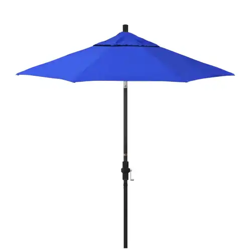 Golden State Series 7.5 Ft Patio Umbrella – Collar Tilt, Crank Lift, Aluminum Frame