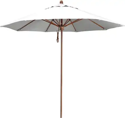 Madera Series 9ft Umbrella Replacement Frame: Premium Wood Support For Your Shade