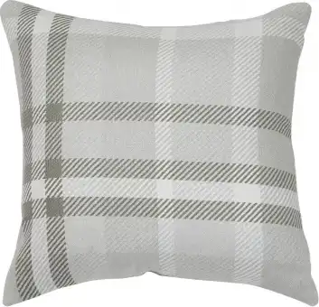 Tartan Accent Throw Pillow 18x18: Timeless Charm For Your Patio