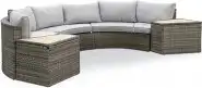 Barbuda 6 Pc. Sectional Sofa w/ 2 End Tables