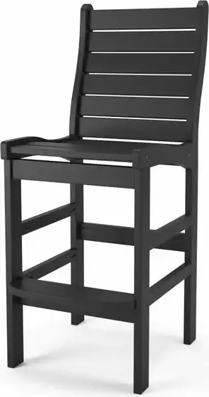 Oceanview Armless Counter or Bar Height Chair – Poly Lumber